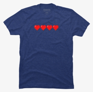 8-bit Heart Lives - More Chill T Shirt