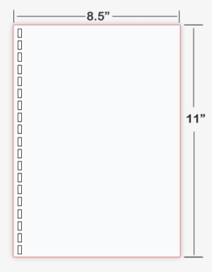 5×11″ 19 Hole, Cut Sheet Braille Paper - Paper