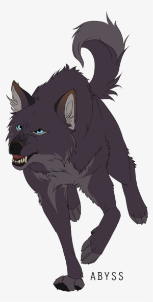 Wolves / Dark Gray, Blue-eyed Wolf / - Draw Wolf Anime Male