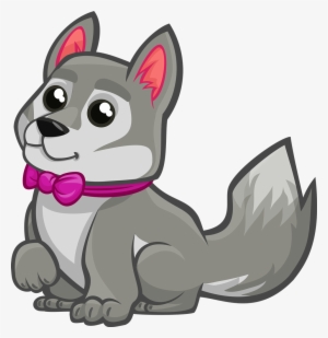 Free - Cute Wolf Clip Art