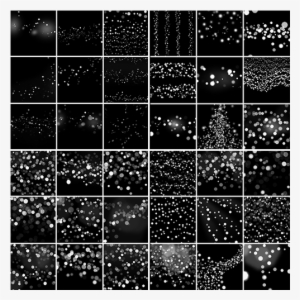 White Bokeh Overlays Example Image - Monochrome