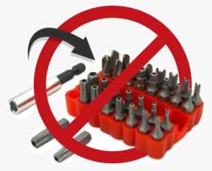 Screws Are Not Secure Tamper-proof Bits - Machine