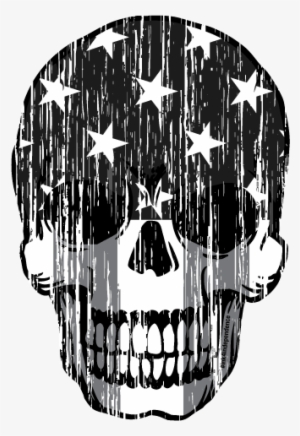 Grunge Skull Png Clipart Library Stock - Decal