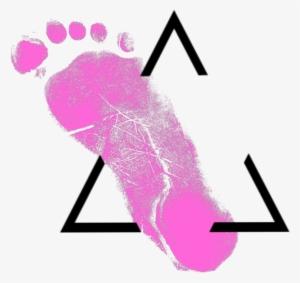 Triangle Trace Foot Shape Abstract Travel Traveling - Abstract Art