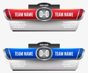 Scoreboard Elements Design For Football And Soccer, - Football