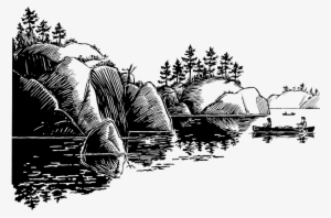 Canoe Trips For The Mantario Summer Program - Nature Drawing Png