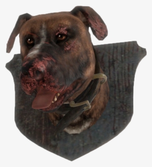 Fo4 Mounted Dog Head - Dog