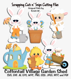 Cottontail Village Garden Shed Cutting Files Set - Shed