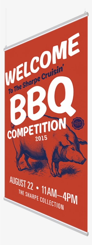 24″ Hanging Poster Rail Kit - Poster