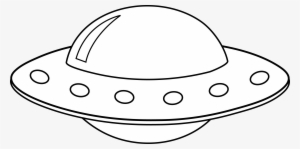 Picture - Ufo Clipart Black And White