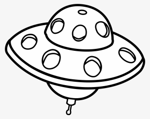 Unidentified Flying Object Drawing Line Art Flying - Outline Image Of Ufo