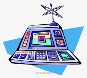 Cartoon Computer Control Console Royalty Free Vector - Cartoon Computer Console