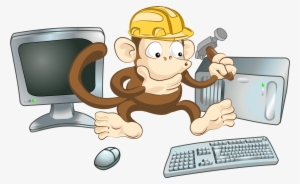 Pc Clipart Computer Cartoon - Becoming A Computer Expert In 7 Days