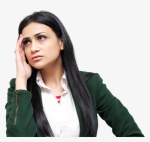 A Business Owner Confused By Wordpress - Confused Girl Png