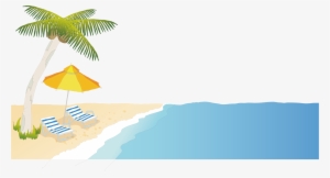Cartoon Seaside Transprent Png Free Download Computer - Cartoon Beaches Png