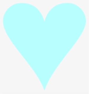 Blue Heart-rew205 - Transparent Sky Blue Heart