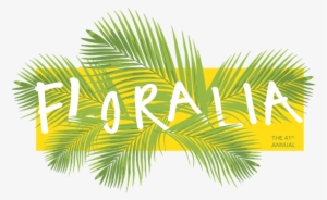 Floralia 2018 Logo Of Palm Fronds And Lettering - Logo