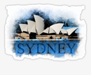 'sydney Opera Watercolor Art' Sticker By Ilmagatpscs2 - Sydney Opera House