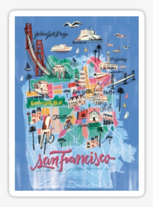 San Francisco Illustrated Map By Francisco Martins - Illustrated Map Of San Francisco