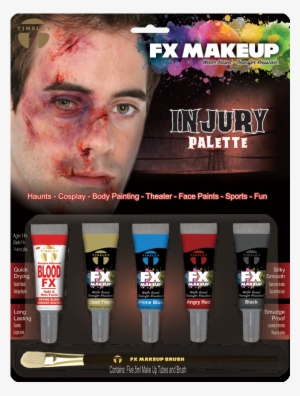 Injury Bruise Liquid Makeup - Tinsley Transfers Fx Colour Make Up Single Tube - Black