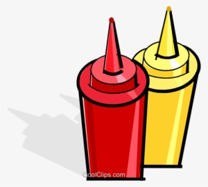 Mustard And Ketchup Bottles - Transparent Ketchup And Mustard Clip Art