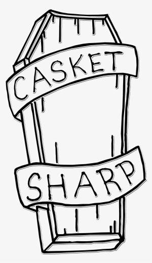 Casket Drawing At Getdrawings - Line Art
