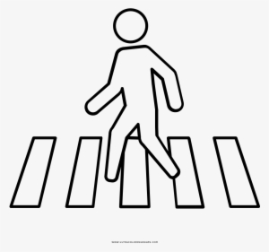 Crosswalk Coloring Page - Road