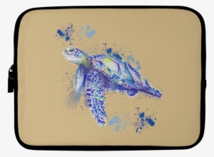 Watercolor Sea Turtle Laptop Sleeves - Watercolor Painting