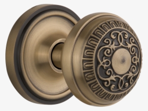 Egg & Dart Features A Delicate Floral Design And A - Nostalgic Warehouse Victorian Single Dummy Door Knob
