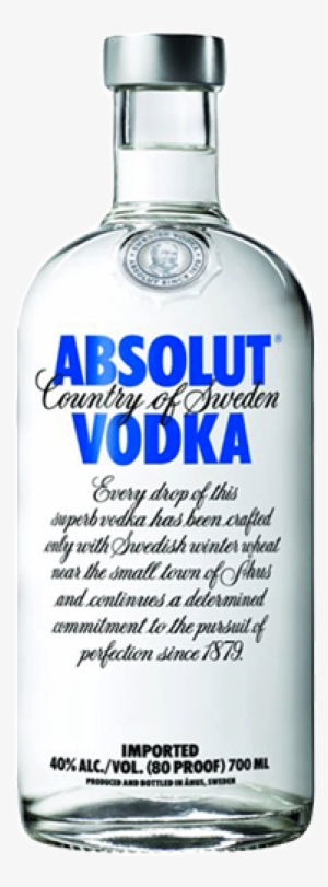 Absolut Vodka Png - Absolut Blue Vodka 35cl