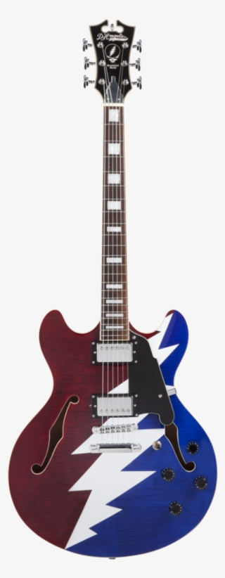 D'angelico Premier Dc Grateful Dead Red/white/blue