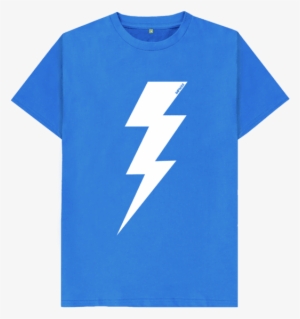 Bright Blue Lightning Bolt T-shirt - T-shirt