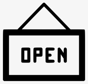 Hanging Board Sign Shop Oen Comments - Icon