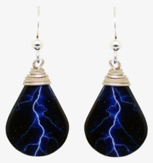 Blue Lightning - Earrings