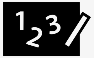 One Two Three Chalk Board Comments - Number