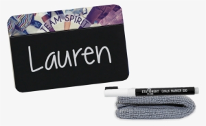 Chalkboard Name Badges, 75 X 50 Mm, Custom Imprint - Name Tag