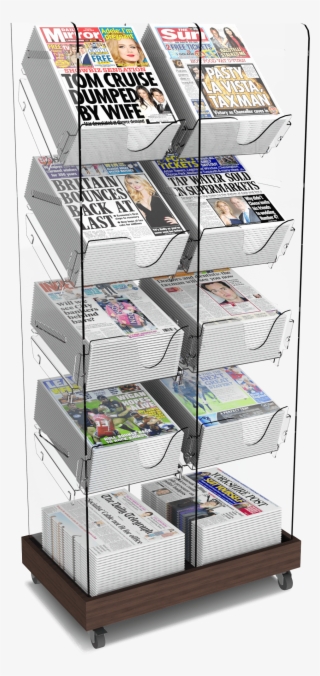 Tall Twin News Tower - Shelf