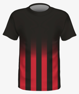 Custom Team Soccer Jersey Red Lines - Active Shirt