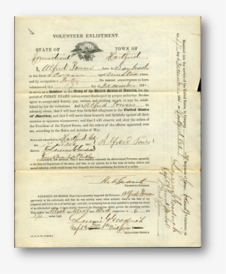 Index To Colored Troop Enlistments From Connecticut - Handwriting