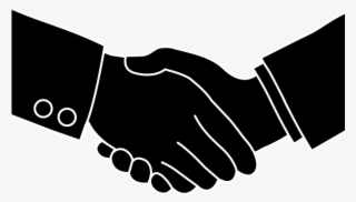 Hand Clipart Silhouette - Handshake Png