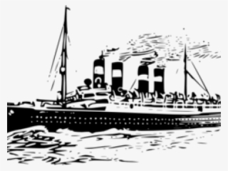 Titanic Black And White Png