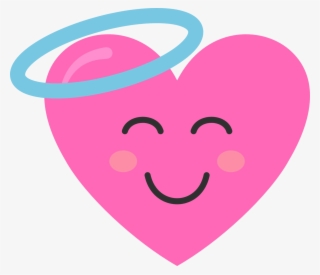 Angel Pink Heart - Smiley