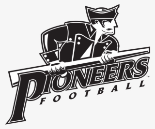This Is An Example Of The One-color Primary Logo And - Pioneer Mascot Black And White