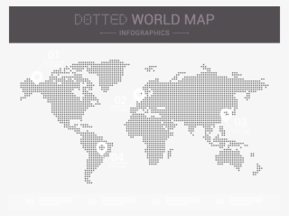Download Dotted World Map Vector - Dotted World Map Png