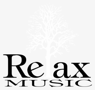 Relax Music Logo Black And White - Relax