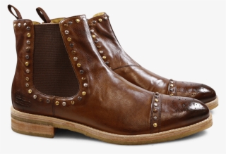 Ankle Boots Tom 1 Milano Tobacco Mixed Rivets Elastic - Chelsea Boot