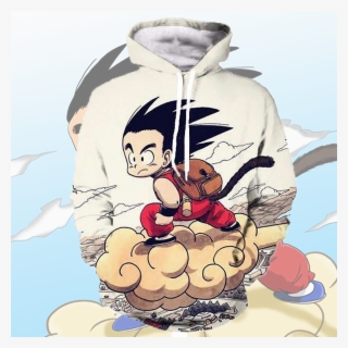 Kid Goku 3d Hooded Sweatshirt - Dbz Hoodie