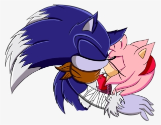Sonic The Werehog And Amy Rose Kissing Sonic Boom - Weresonamy Boom