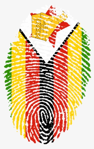 Zimbabwe Flag Fingerprint Country 654171 - Zimbabwe Flag