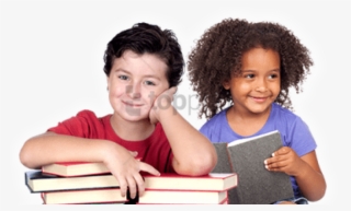 Free Png Children Reading Png Png Image With Transparent - School Kids With Books